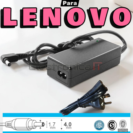Cargador Lenovo 20v 65w 45w 4.0 x 1.7 hueco